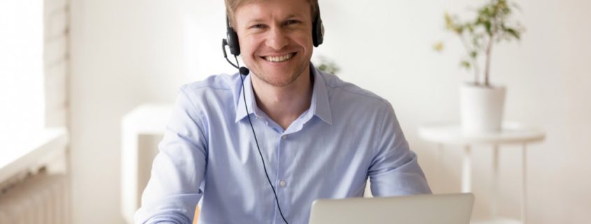 a man taking an oral mechanism exam