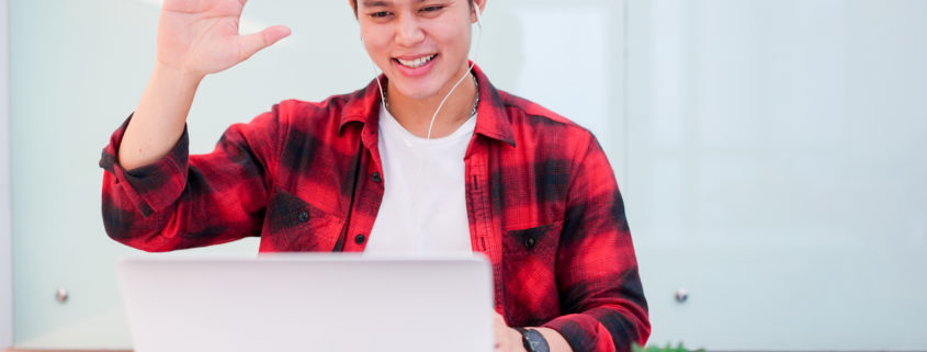 A young man learning tips to help stop stuttering