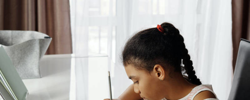 child preparing to go back to school